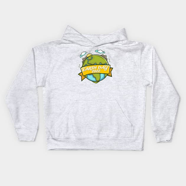 earth day 2022 Kids Hoodie by Suarezmess